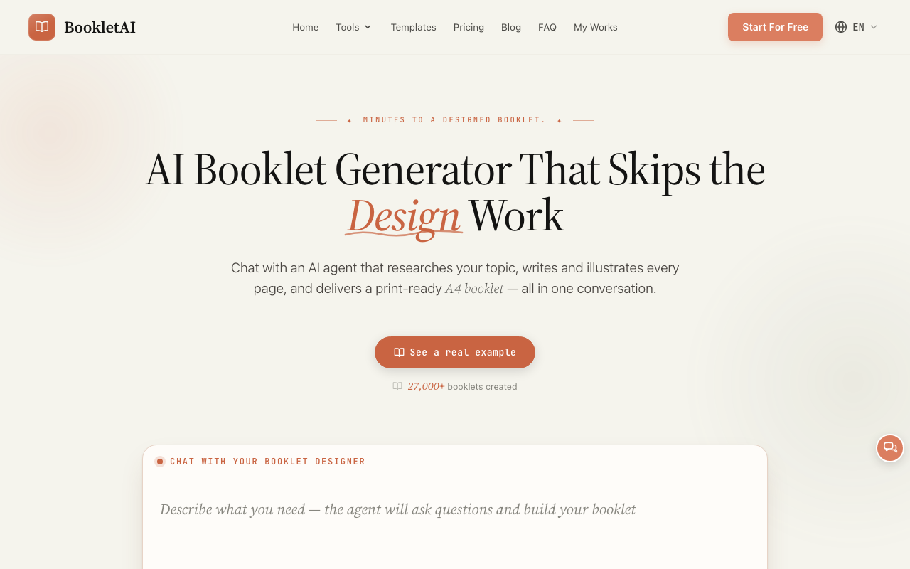 AI Booklet Generator screenshot 1