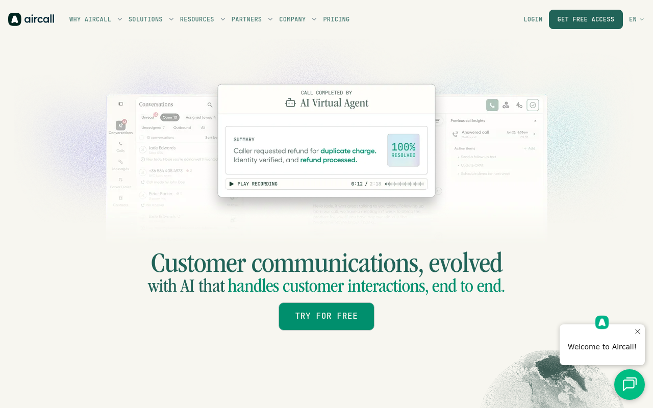 Aircall Inc. screenshot 1