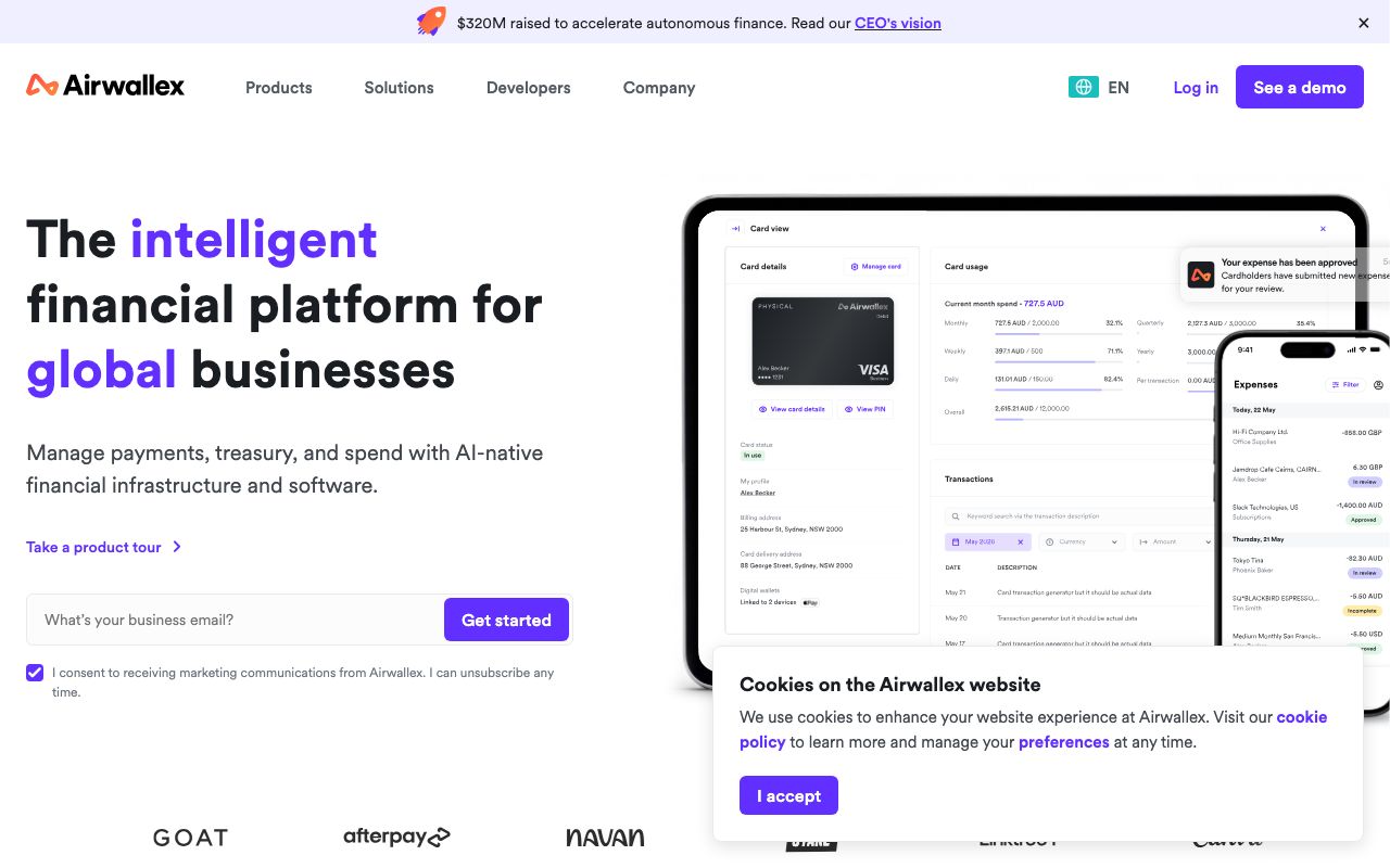 Airwallex screenshot 2