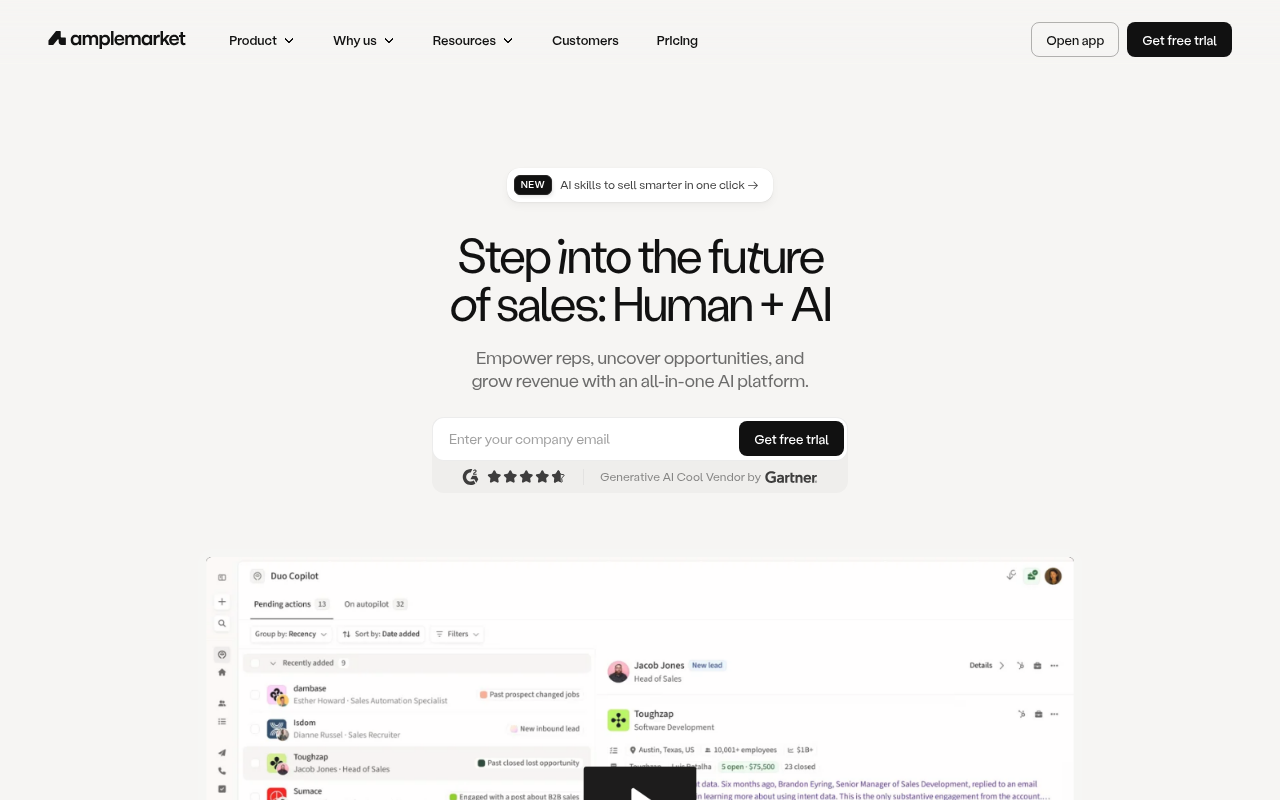 Amplemarket screenshot 1