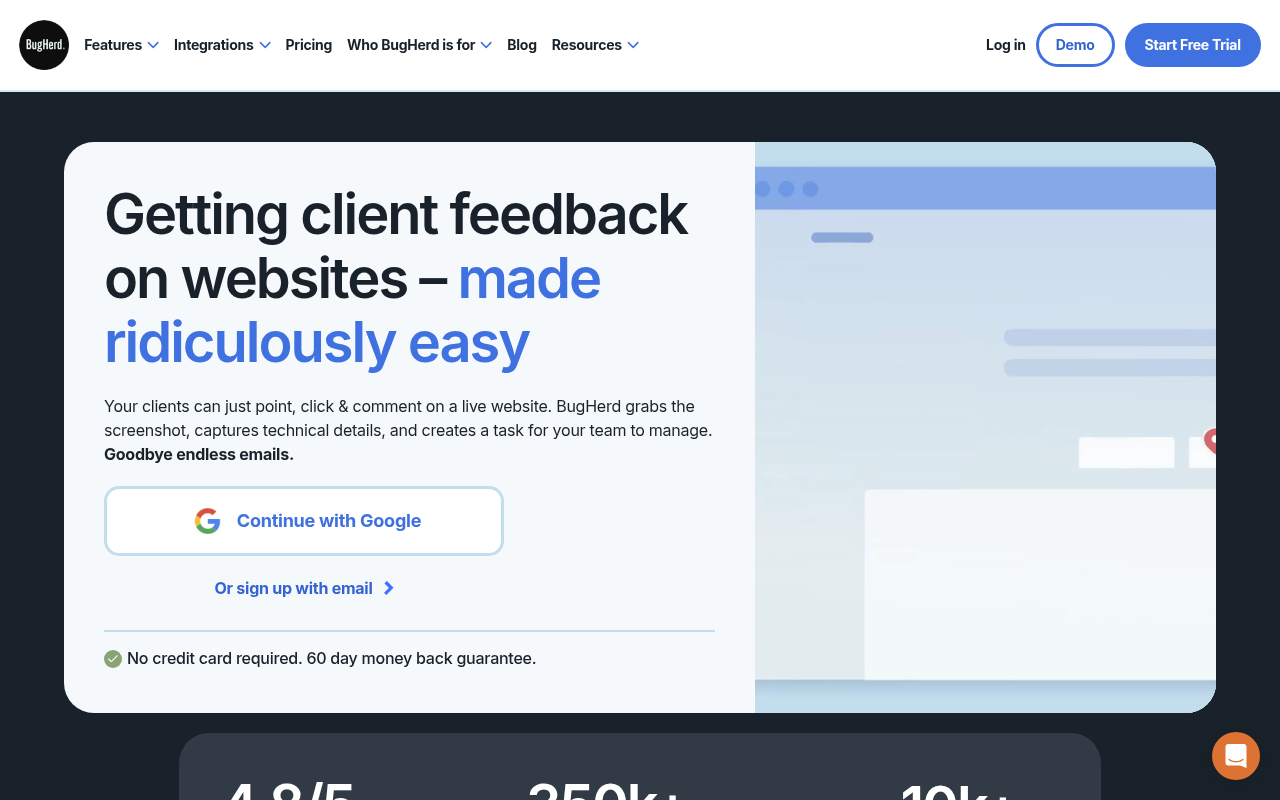 BugHerd screenshot 1