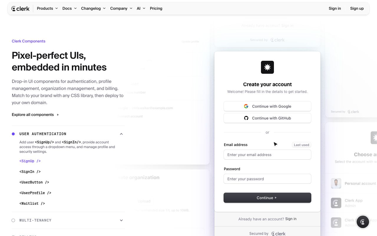 Clerk screenshot 3