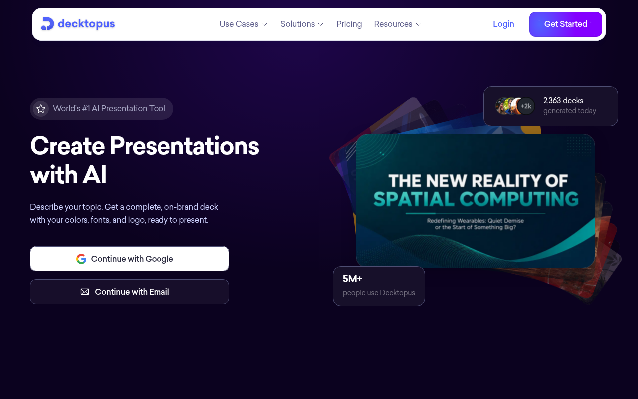 Decktopus AI screenshot 1