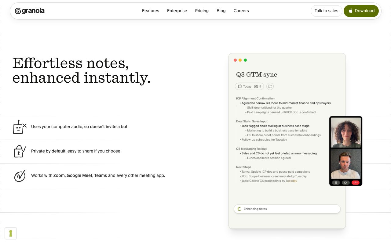 Granola screenshot 2