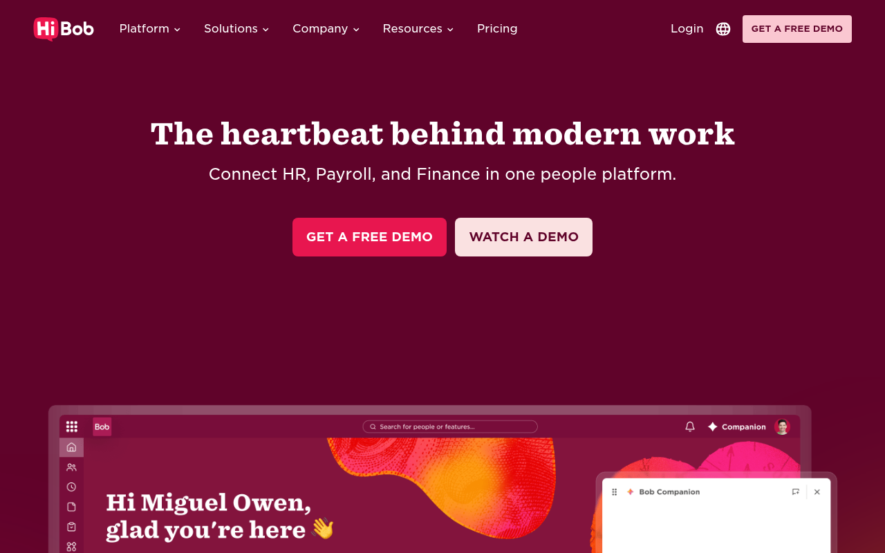 HiBob screenshot 1