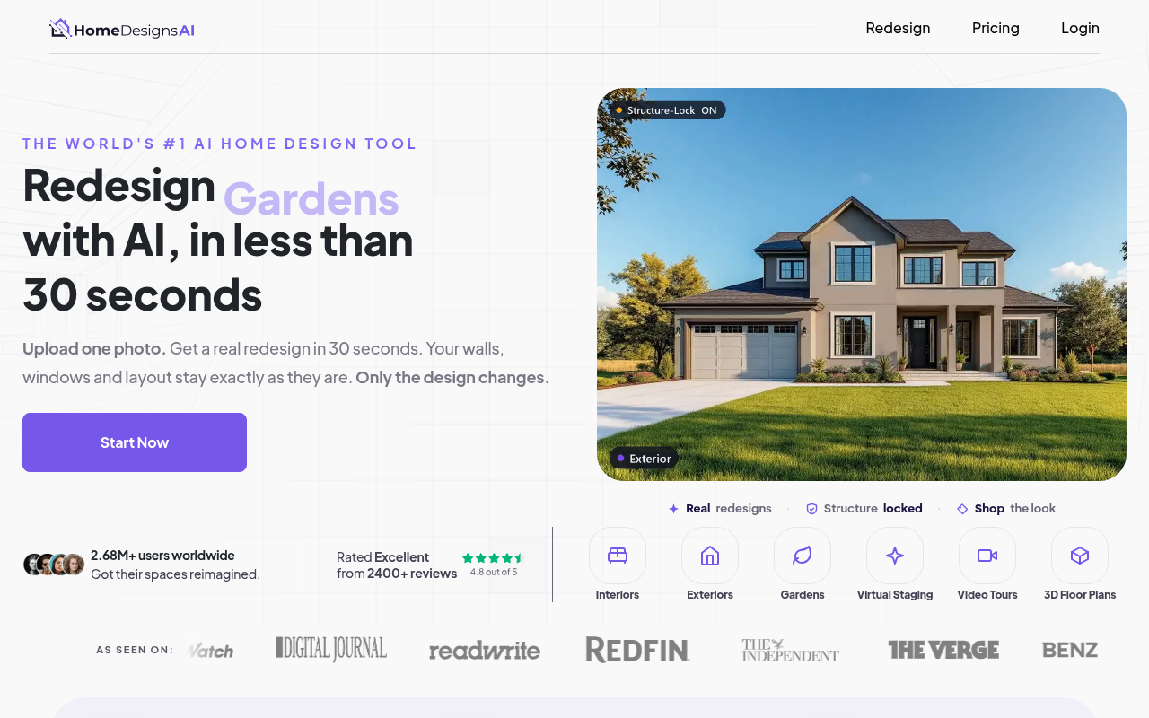 HomeDesigns AI screenshot 1