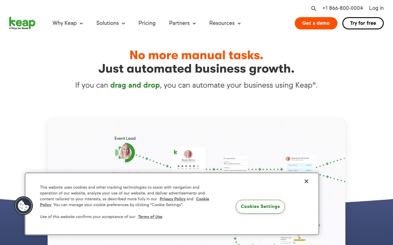 Keap screenshot 3