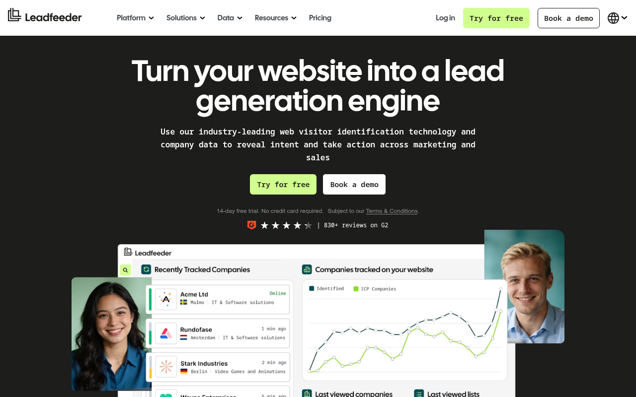 Leadfeeder screenshot 1