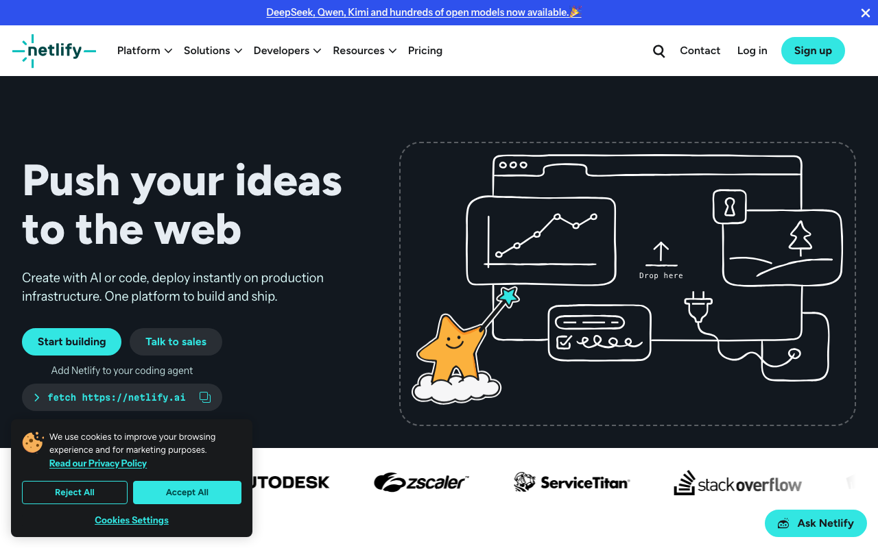Netlify screenshot 1