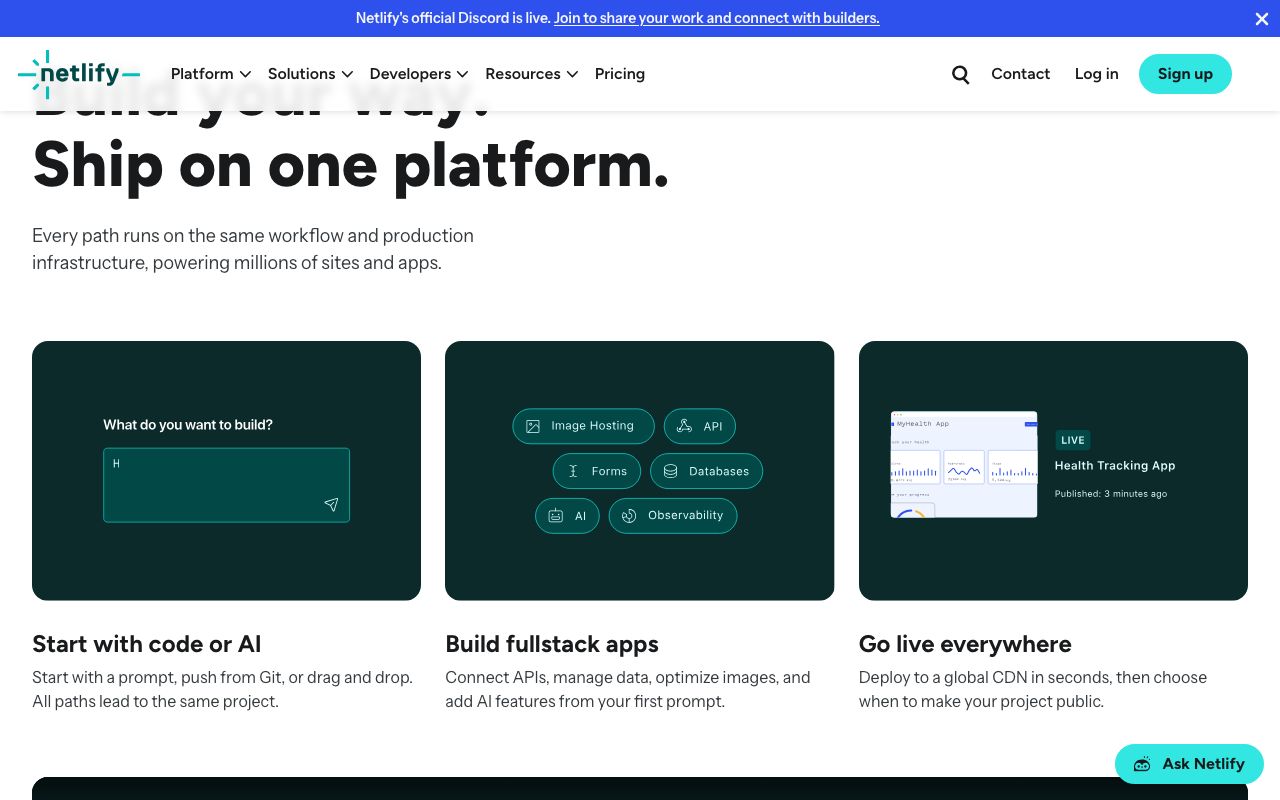 Netlify screenshot 3