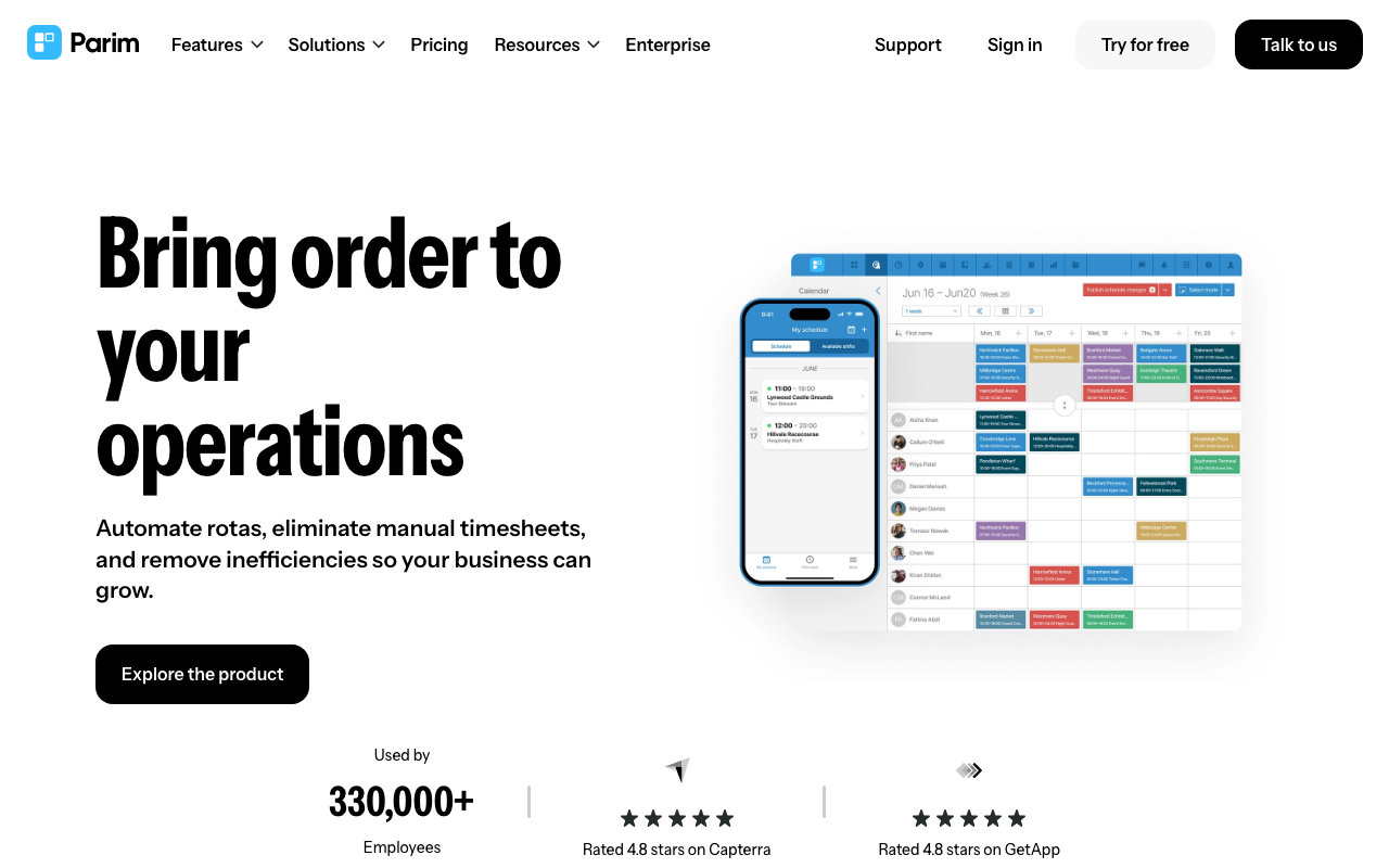 Parim Workforce Software screenshot 1
