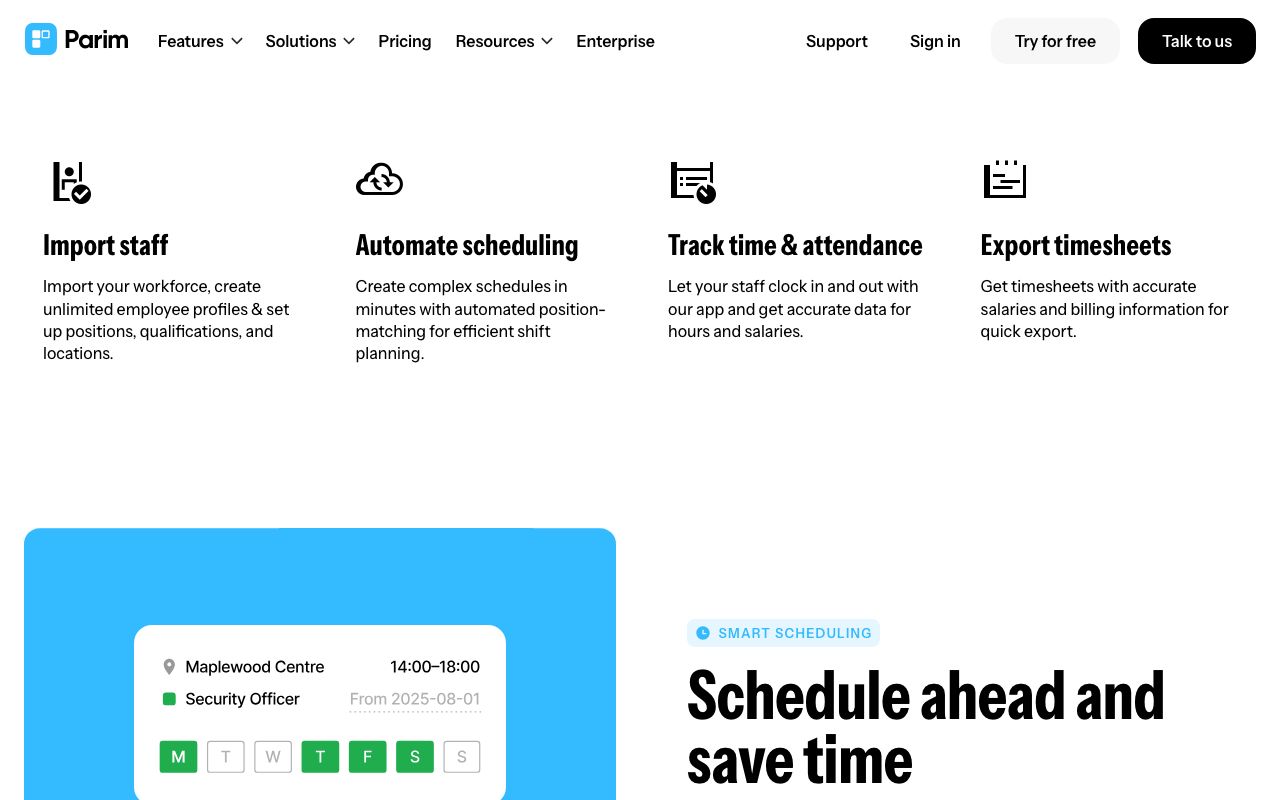 Parim Workforce Software screenshot 3