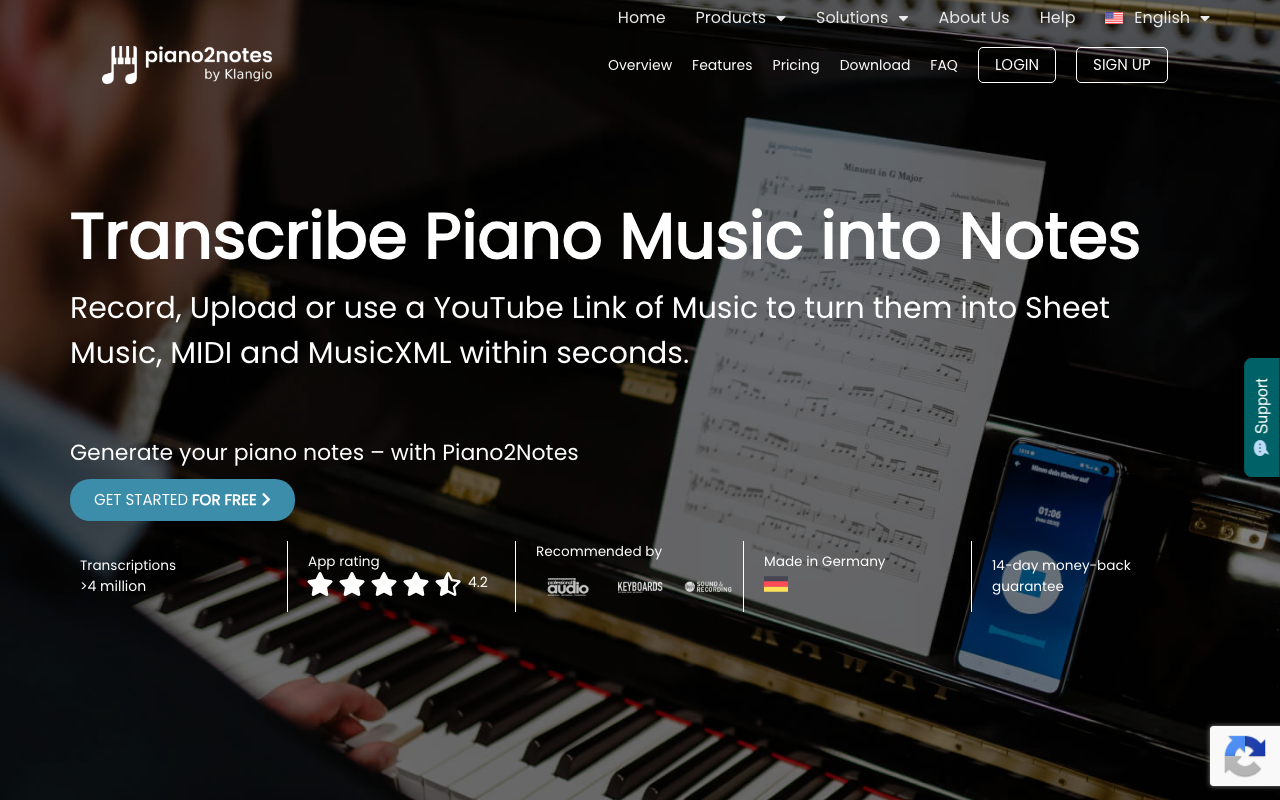 Piano2Notes screenshot 1