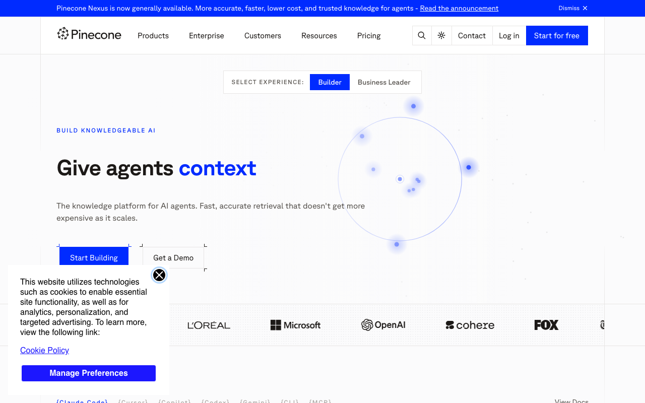 Pinecone screenshot 1