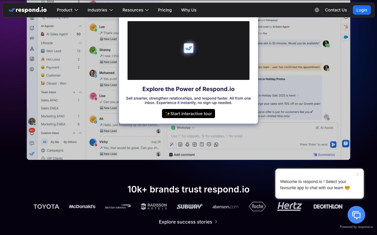 respond.io screenshot 3