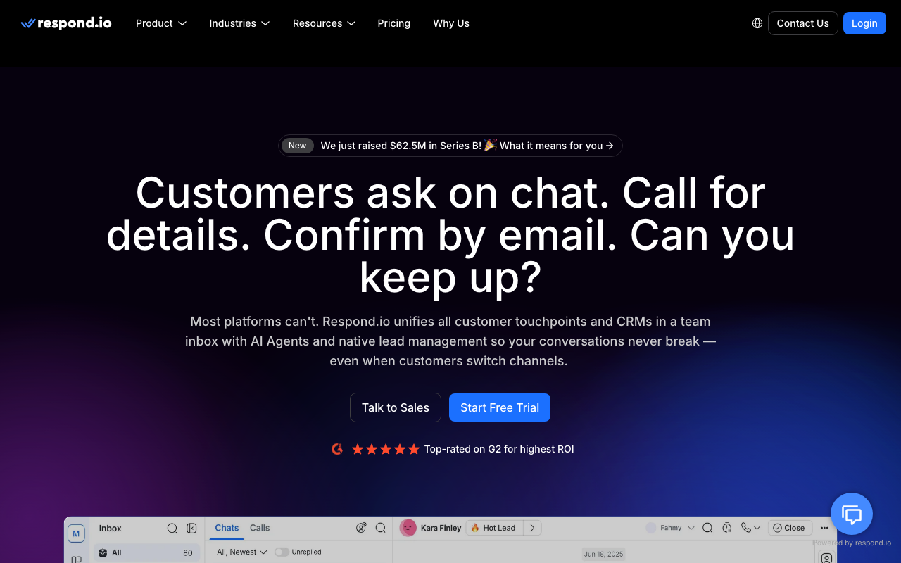 respond.io screenshot 1