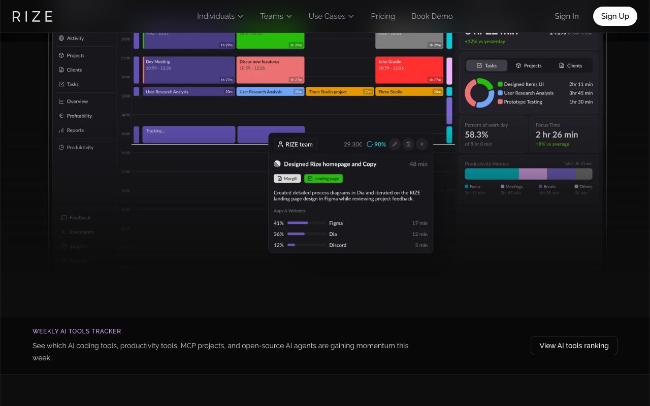Rize screenshot 3
