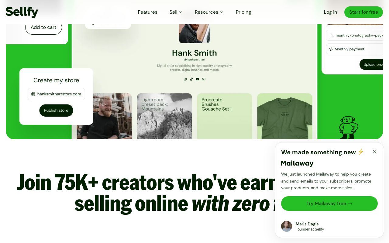 Sellfy screenshot 3