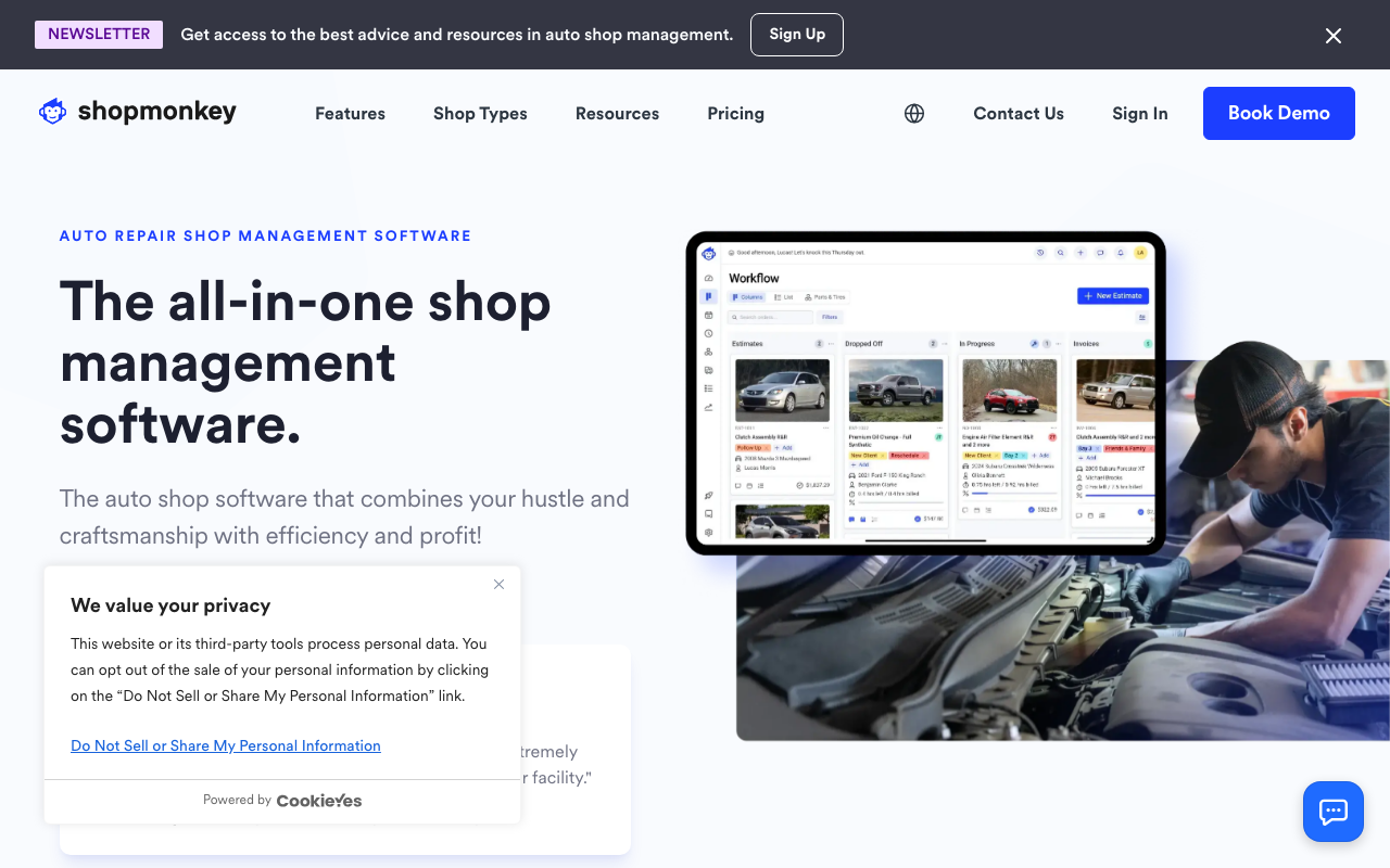 Shopmonkey screenshot 1