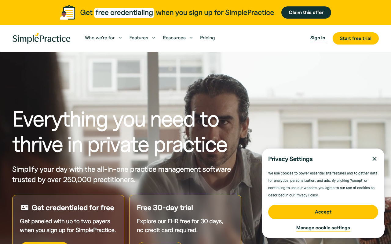 SimplePractice screenshot 1