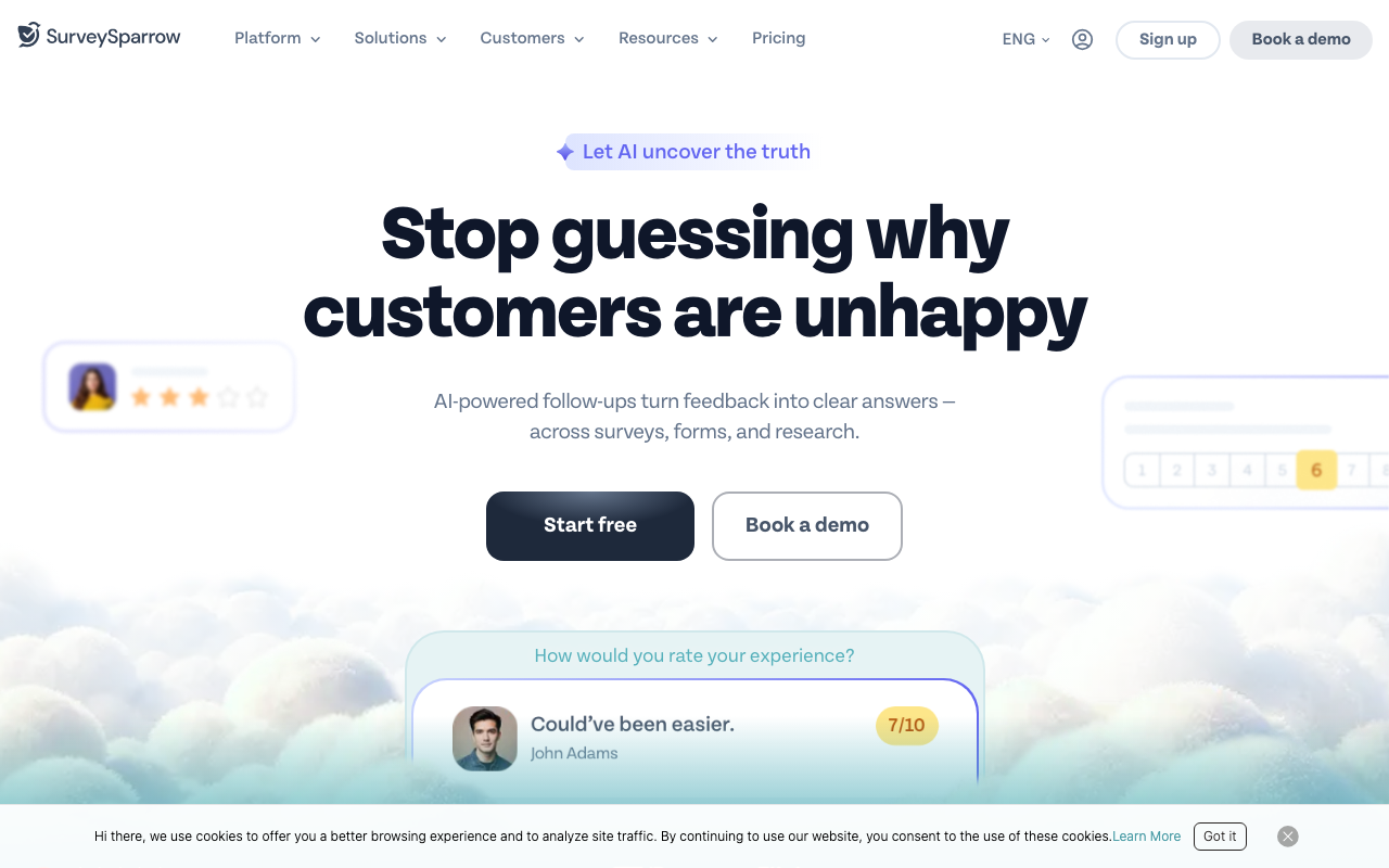 SurveySparrow screenshot 1