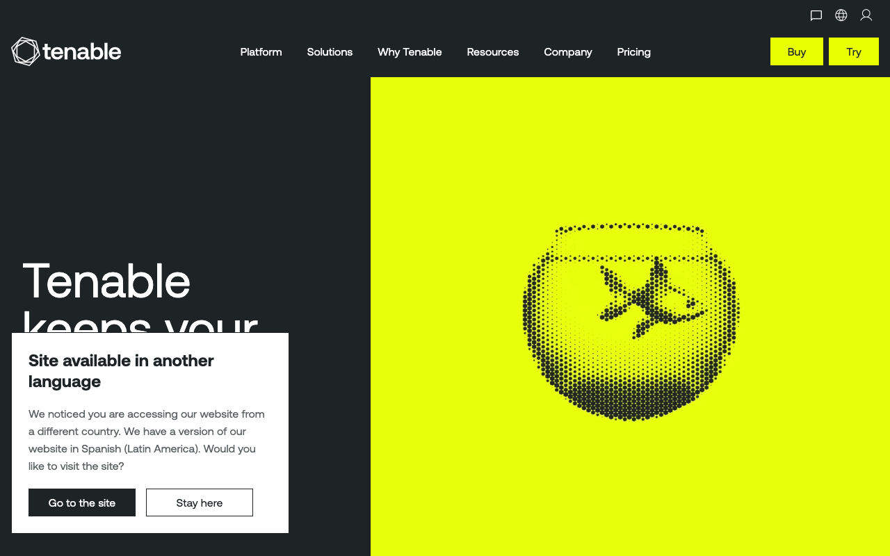 Tenable screenshot 1