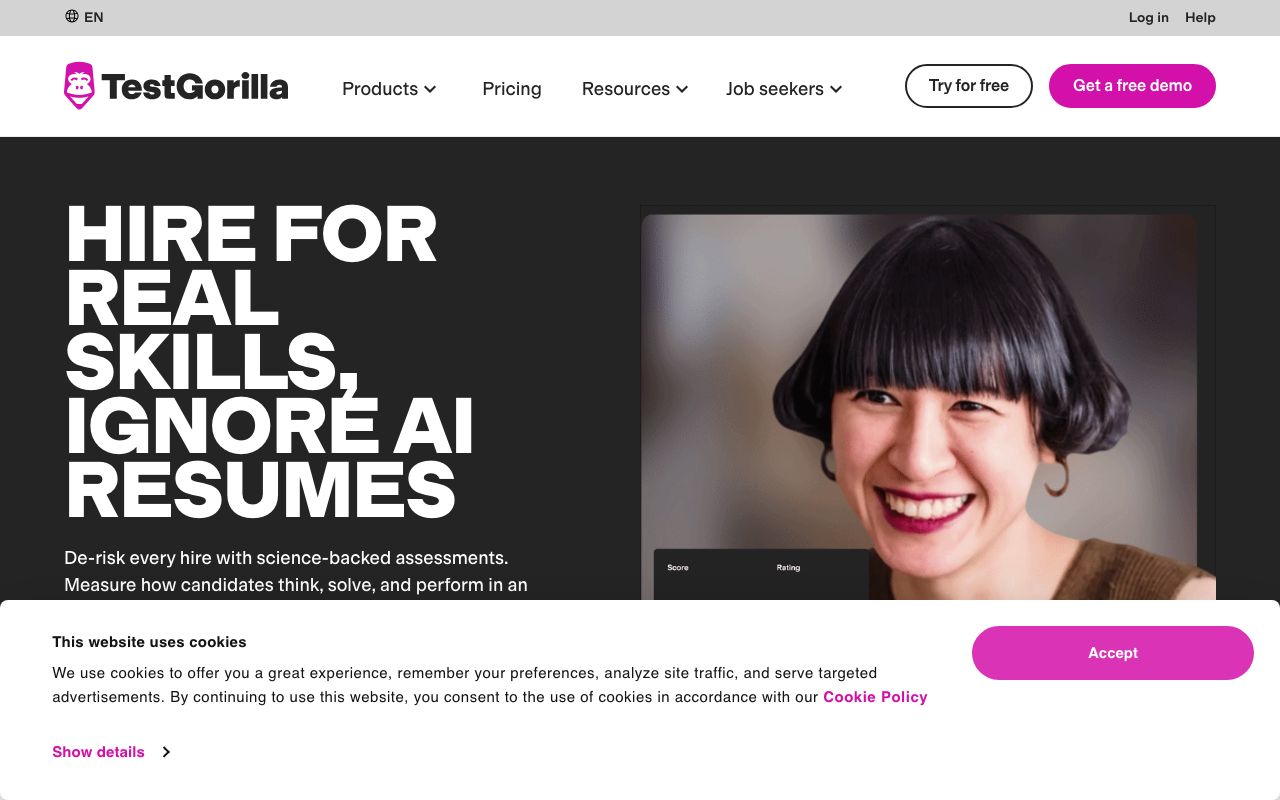 TestGorilla screenshot 2