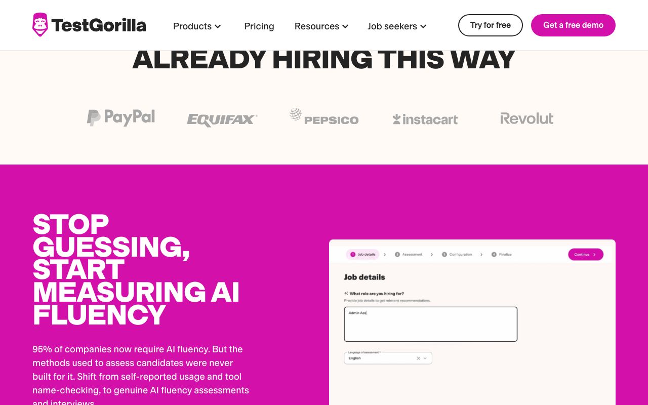 TestGorilla screenshot 3