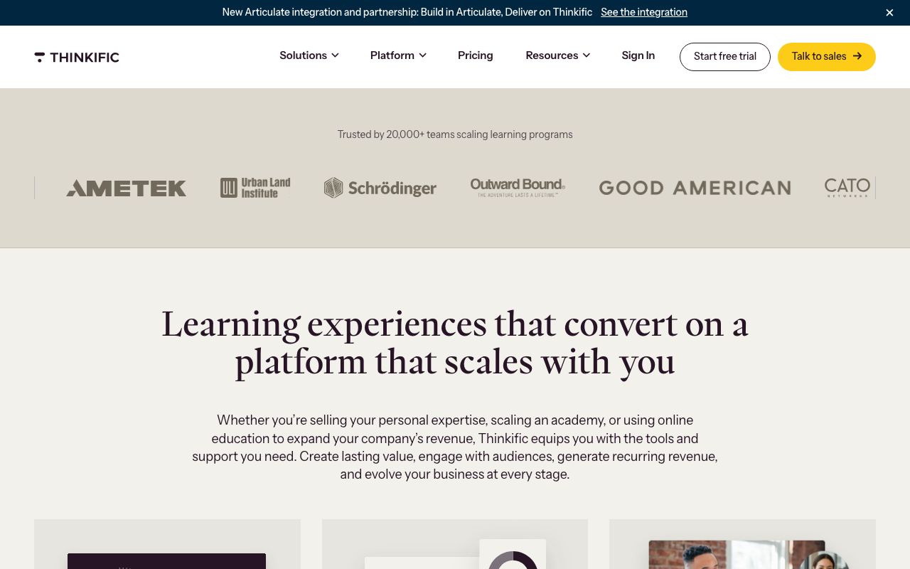 Thinkific screenshot 3