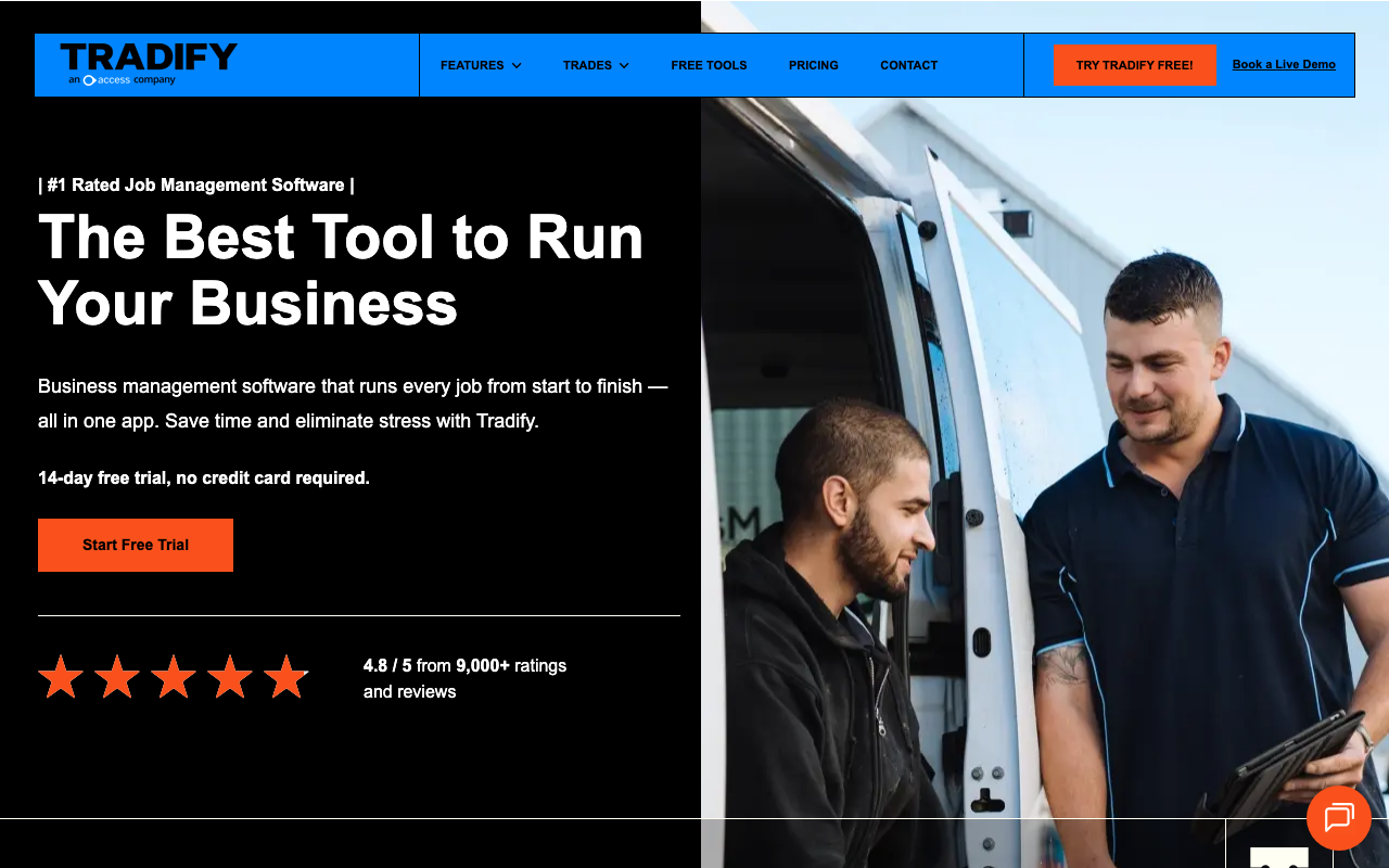 Tradify screenshot 1