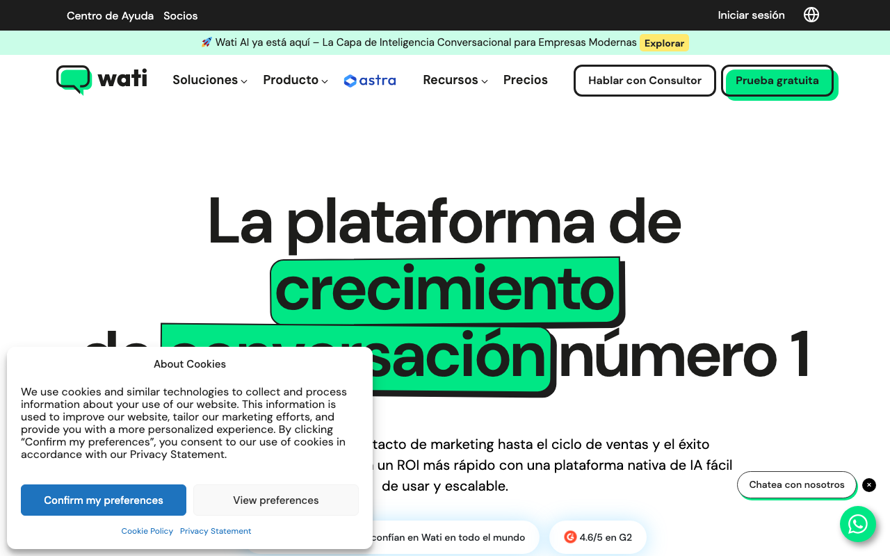 Wati.io screenshot 1
