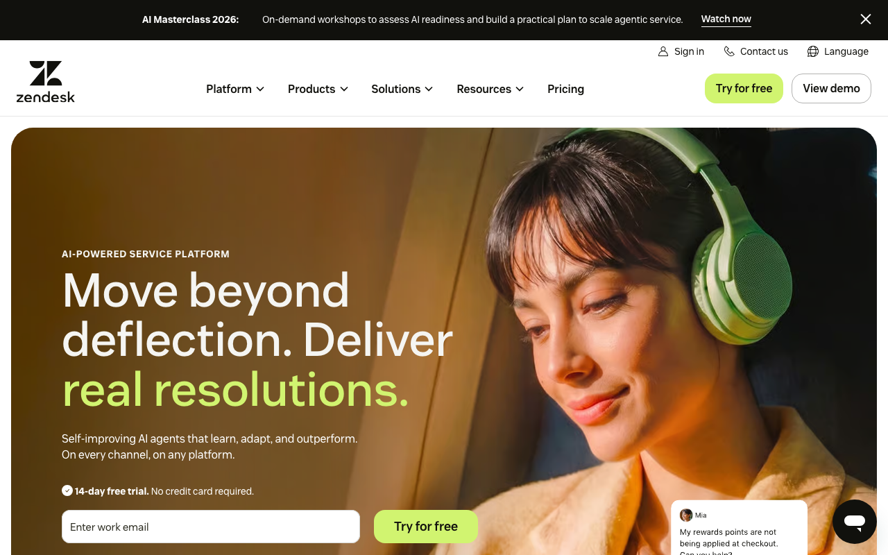 Zendesk screenshot 1